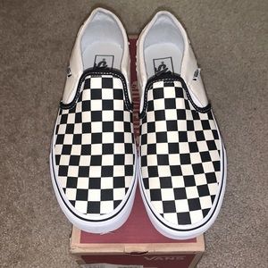 Black Checker Vans